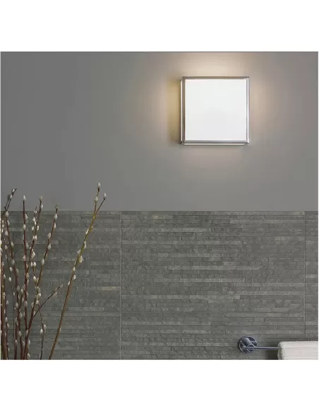 Astro Decke Decke Wand Mashiko 0890 1x60w E27 Chrom Licht satiniertes Glas